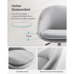 Chaise de bureau DIANA / Grise