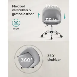Chaise de bureau DIANA / Grise