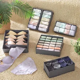 Set de 8 boîtes de rangement pour armoire ALAMO / Gris