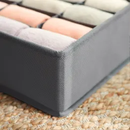 Set de 8 boîtes de rangement pour armoire ALAMO / Gris