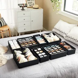 Set de 8 boîtes de rangement pour armoire ALAMO / Gris