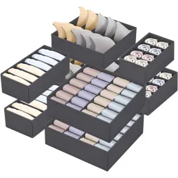 Set de 8 boîtes de rangement pour armoire ALAMO / Gris