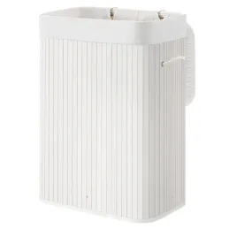 Panier à linge GLAMUR 72 L / Blanc