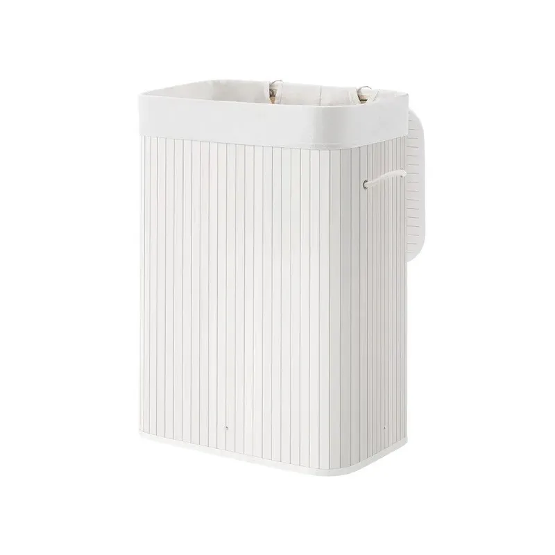 Panier à linge GLAMUR 72 L / Blanc