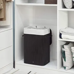 Panier à linge GLAMUR 72 L / Noir