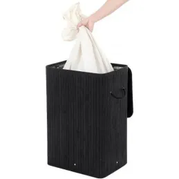 Panier à linge GLAMUR 72 L / Noir