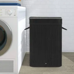 Panier à linge GLAMUR 72 L / Noir