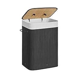 Panier à linge GLAMUR 72 L / Noir