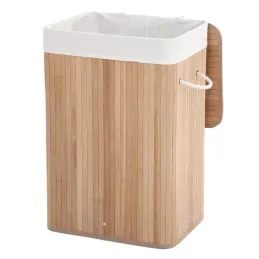 Panier à linge GLAMUR 72 L / Bois naturel
