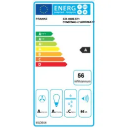 Hotte aspirante FSMS WALL F42 / Noir