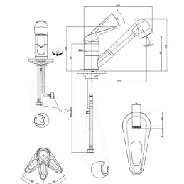 Robinet Franke FC 9547.031 / Chromé / Douchette