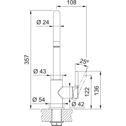 Robinet Franke FN 0143.031 / Chrome