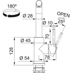 Mitigeur Franke FN 0143.031 / Chrome