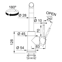 Mitigeur Franke FN 0143.031 / Chrome