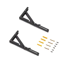 Console rabattable FOLDEX – paire de 2 pièces / noir mat
