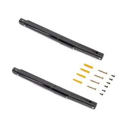 Console rabattable FOLDEX – paire de 2 pièces / noir mat