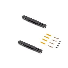 Console rabattable FOLDEX – paire de 2 pièces / noir mat
