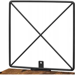Étagère d’angle REGALO SHELF / Noir mat – bois vintage