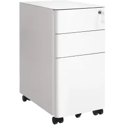 Caisson de bureau à roulettes GARDO 300 / Blanc
