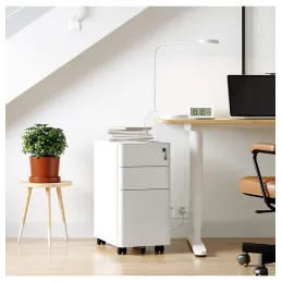Caisson de bureau à roulettes GARDO 300 / Blanc