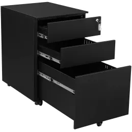 Caisson de bureau à roulettes GARDO 390 / Noir