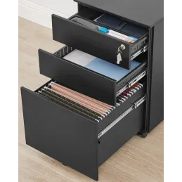Caisson de bureau à roulettes GARDO 390 / Noir