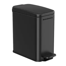 Poubelle DESERT à pédale 5 L / Noir mat