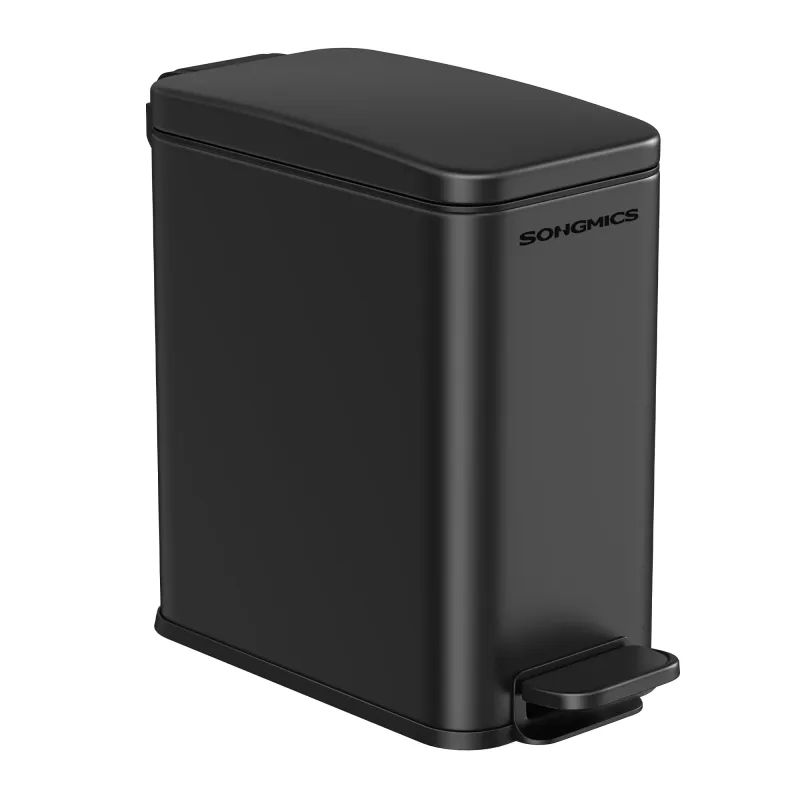 Poubelle DESERT à pédale 5 L / Noir mat