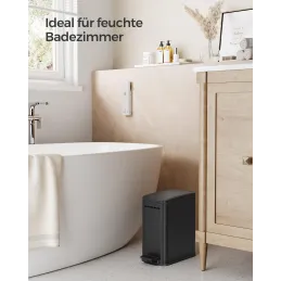 Poubelle DESERT à pédale 5 L / Noir mat