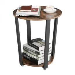 Table basse LUNIA Mini / Noir mat – bois vintage