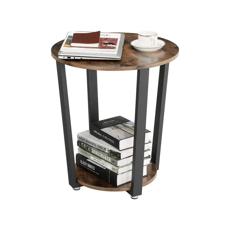 Table basse LUNIA Mini / Noir mat – bois vintage