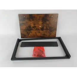 Table d’appoint KATANA / Noir mat – bois vintage