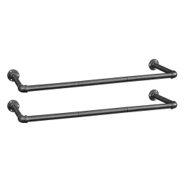 Set 2 pcs de tringles à vêtements REGALO DUO 920 mm / Noir mat
