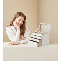 Boîte à bijoux design SWAN XXL / Blanche
