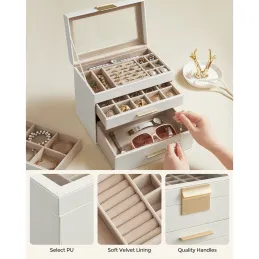 Boîte à bijoux design SWAN XXL / Blanche