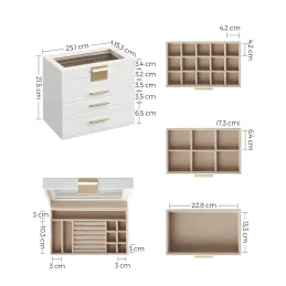 Boîte à bijoux design SWAN XXL / Blanche