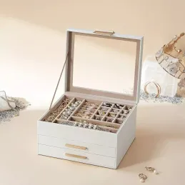 Boîte à bijoux design SWAN XXL / Blanche
