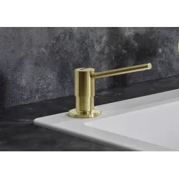 Distributeur de savon Blanco TORRE / or satiné