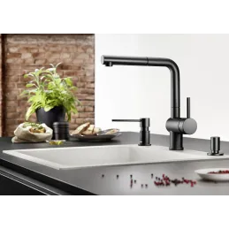 Distributeur de savon Blanco LATO / Noir mat