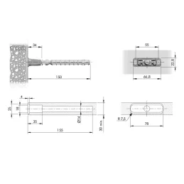 Console cachée TRIADE PRO / Nickel