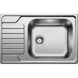Ensemble évier en inox Blanco DINAS XL 6 S Compact + robinet MILA / Chrome brillant