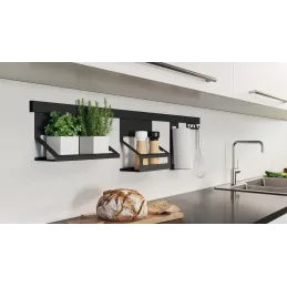 Étagère universelle haute pour système de suspension EXCLUSIVE / Noir mat
