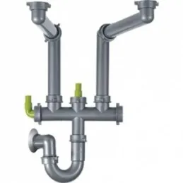 Raccord d’évacuation Franke F3L / Gris