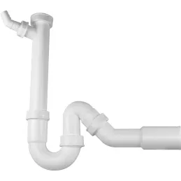 Blanco siphon 1 1/2 avec bonde réglable