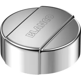 Bouton de commande rond BLANCO / Chrome brillant