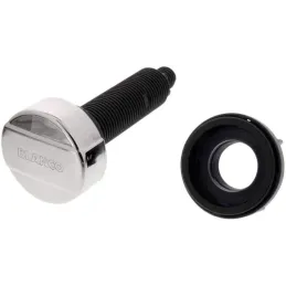 Bouton de commande rond BLANCO / Chrome brillant