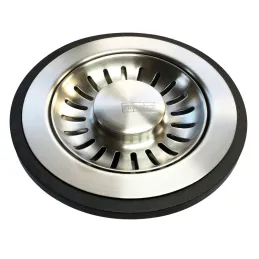 Bonde à panier 3 1/2 pour éviers en inox Franke / Chrome