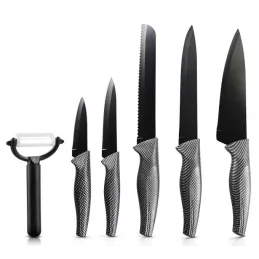 Set de 6 couteaux de cuisine en acier inoxydable