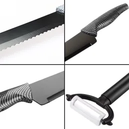 Set de 6 couteaux de cuisine en acier inoxydable