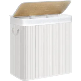 Panier à linge GLAMUR 150L / Blanc
